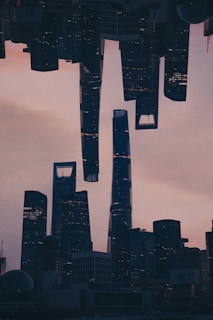 a picture of some very tall buildings in the sky