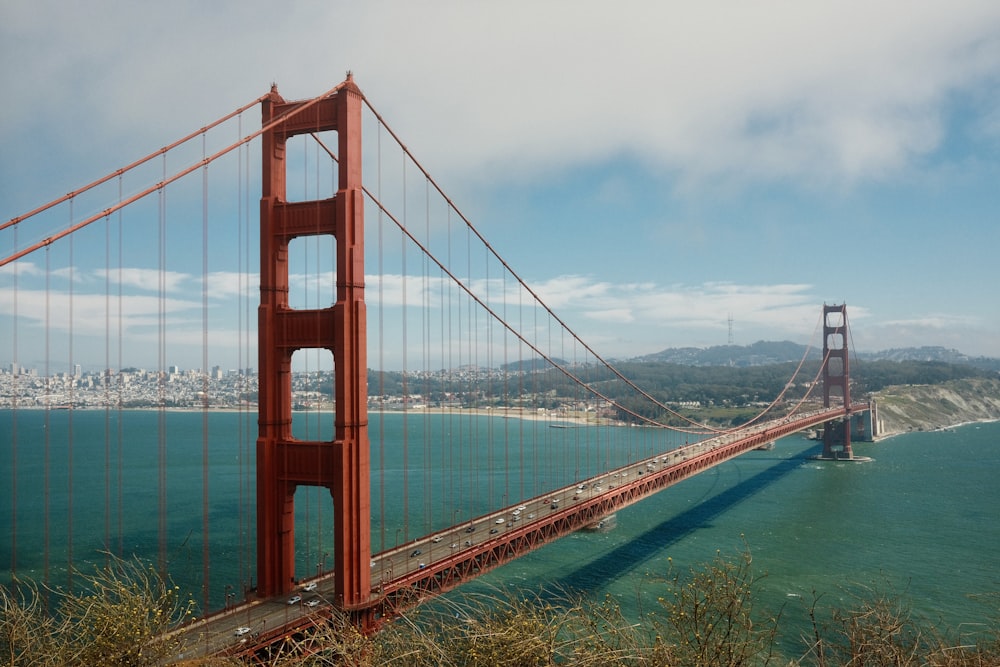 a view of the golden gate bridge in san francisco