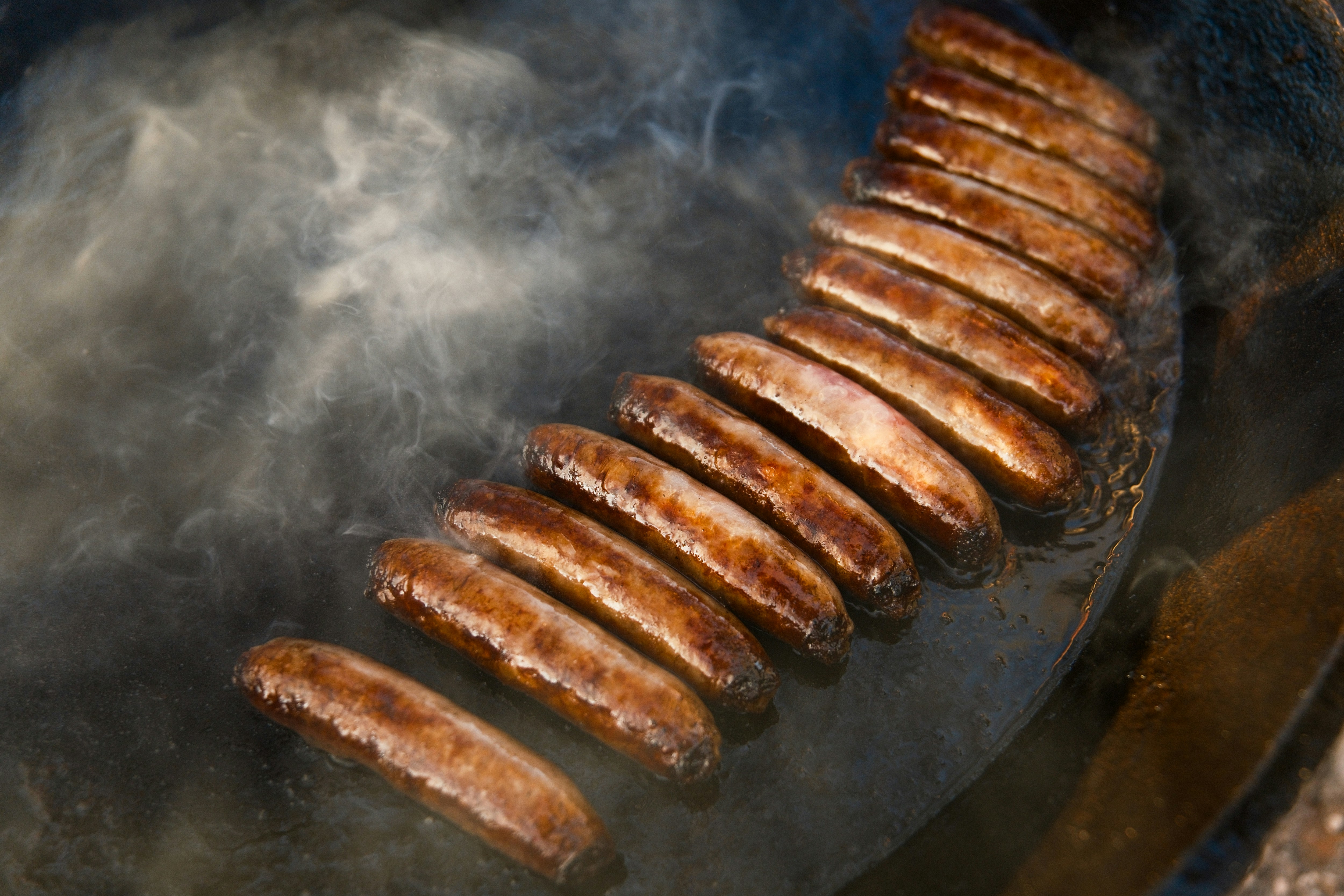 Sizzling Sausages on the Grill