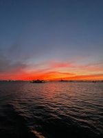 Beautiful sunset over a popular tourist destination.