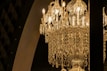 An elegant LED chandelier illuminating a room.