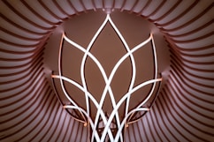 a decorative light fixture in the shape of a flower