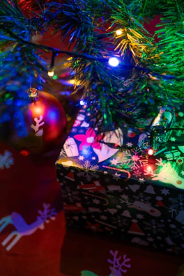 A festive scene with gift boxes and discount vouchers symbolizing savings