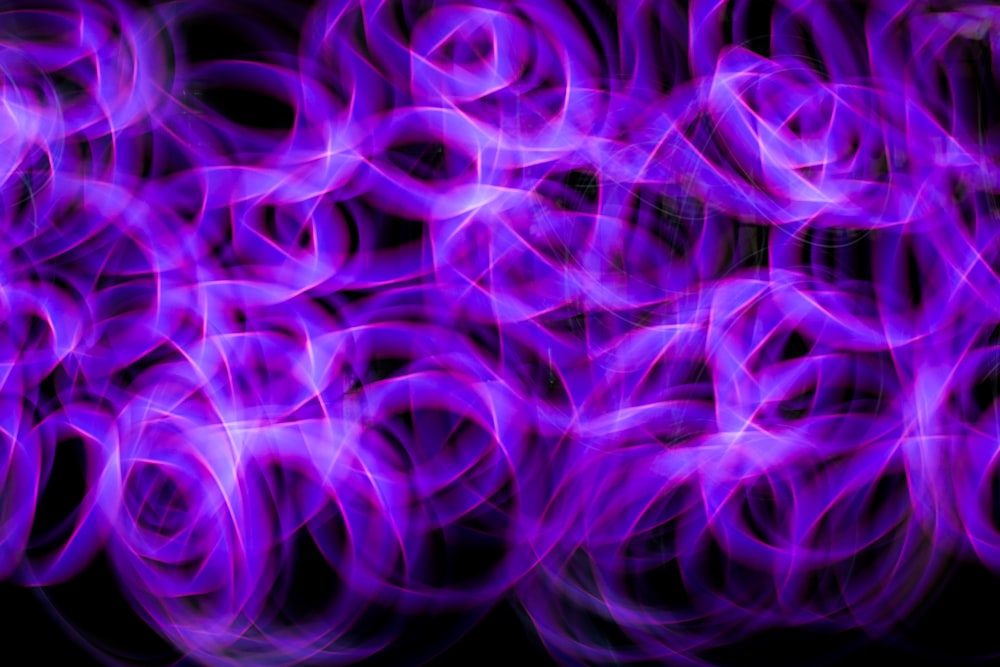a purple background with a lot of circles
