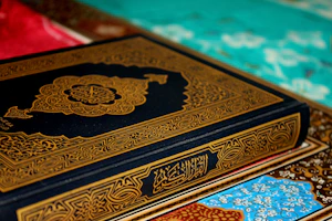 a close up of a book on a table