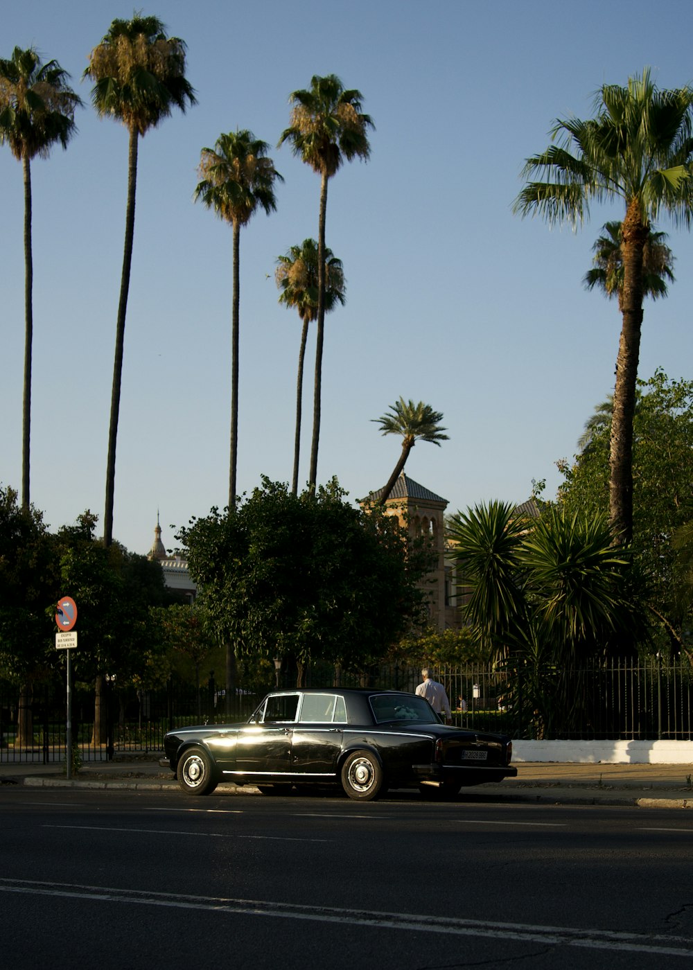 a car parked on the side of the road