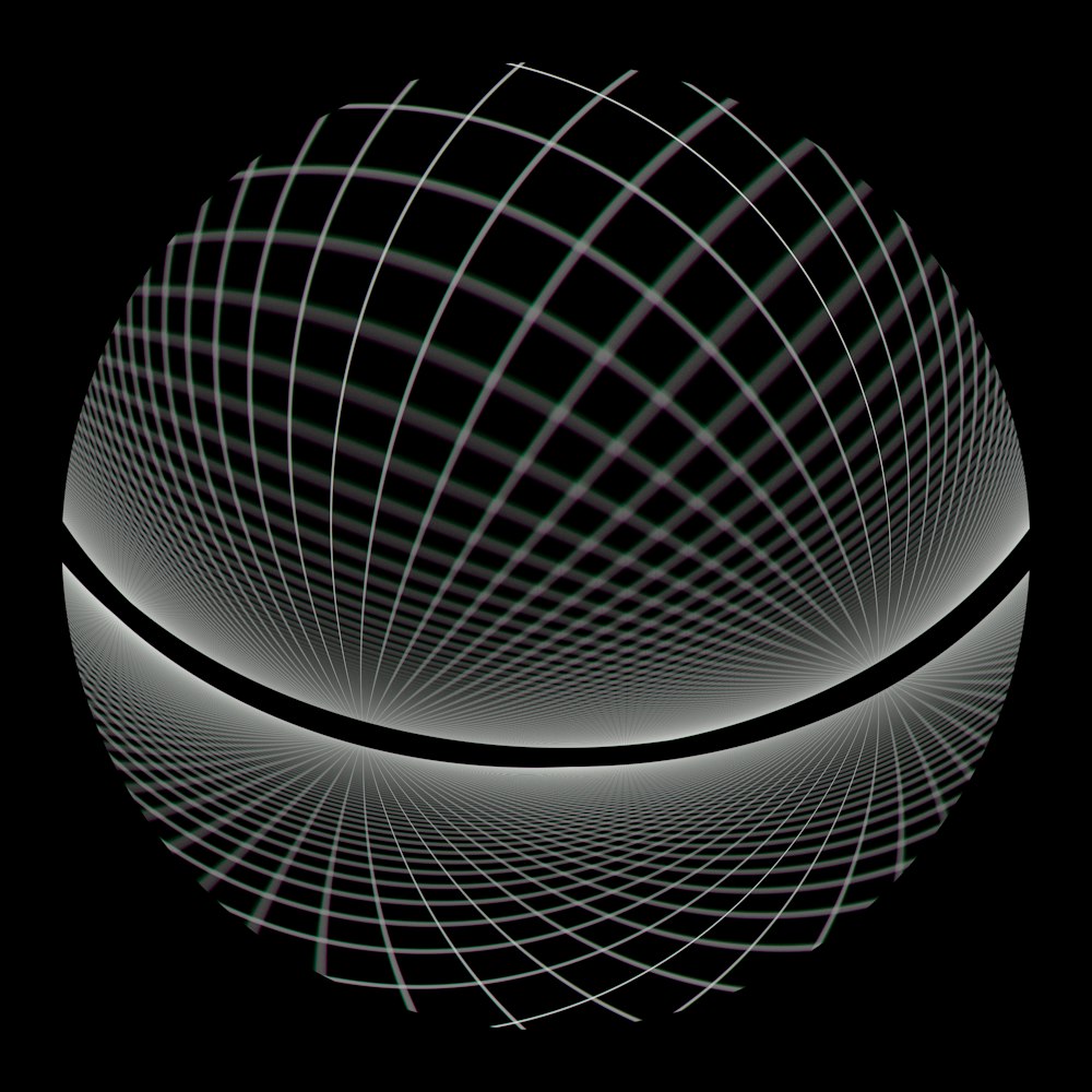 a black and white photo of a sphere