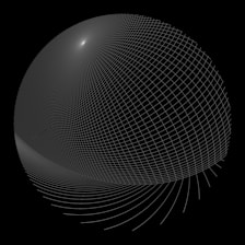 A sleek digital rendering of a spacetime grid bending around a massive object, glowing softly against a dark background.