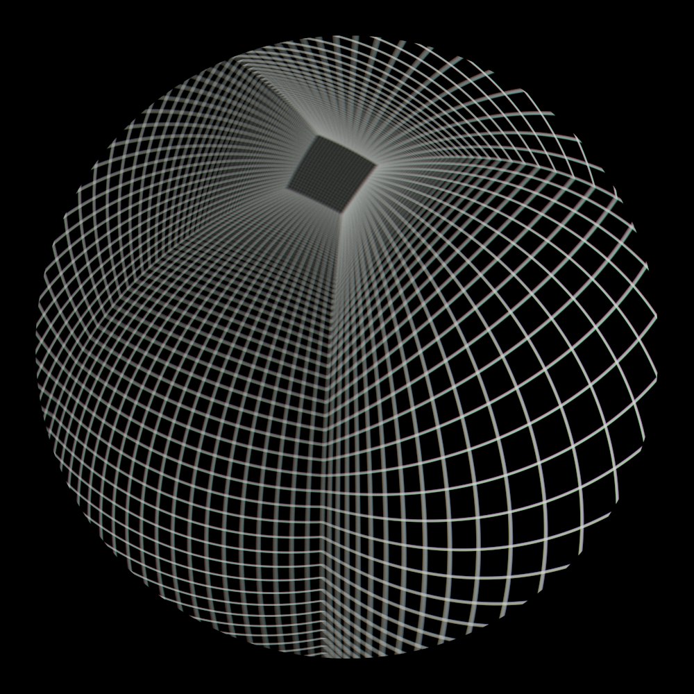 a black and white image of a sphere
