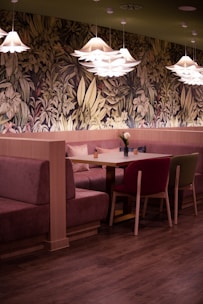 A cozy dining area showcasing the ambiance of Swagath Restaurant.
