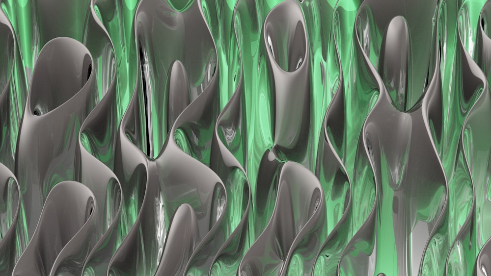 an abstract image of a group of spoons