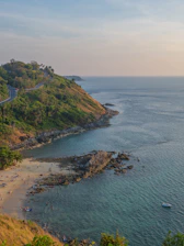 Happy travelers enjoying a scenic coastal resort with warm, inviting hospitality.