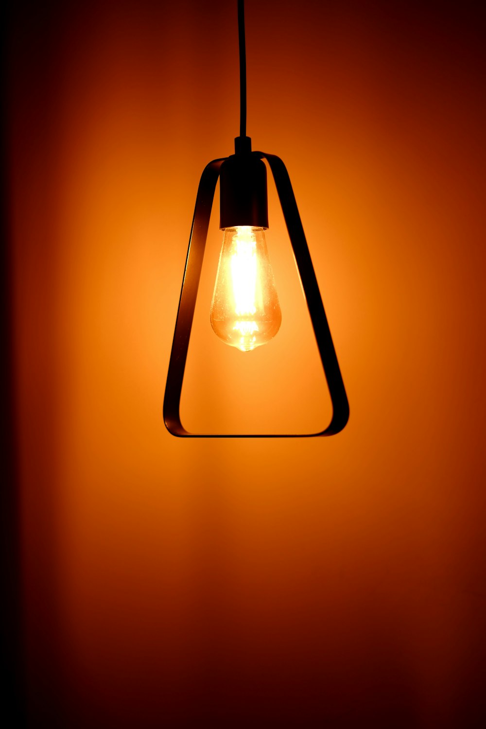 a light that is hanging from a ceiling