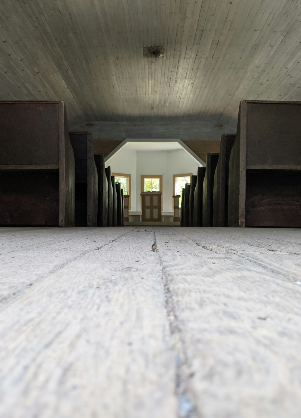 a room that has some wooden floors in it