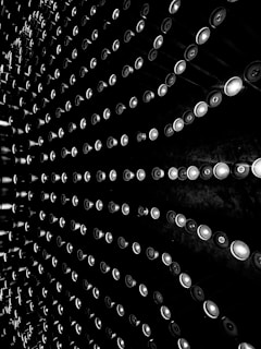 An array of different lighting sources used in vision systems.