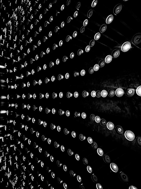 An array of different lighting sources used in vision systems.