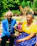 A warm and inviting image of a senior couple enjoying a community garden.