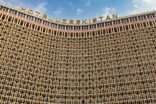 A very tall building with a lot of windows — Tashkent, Uzbekistan