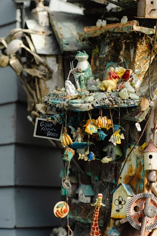 Decorative items showcasing fish salamanders placed in stylish interiors.