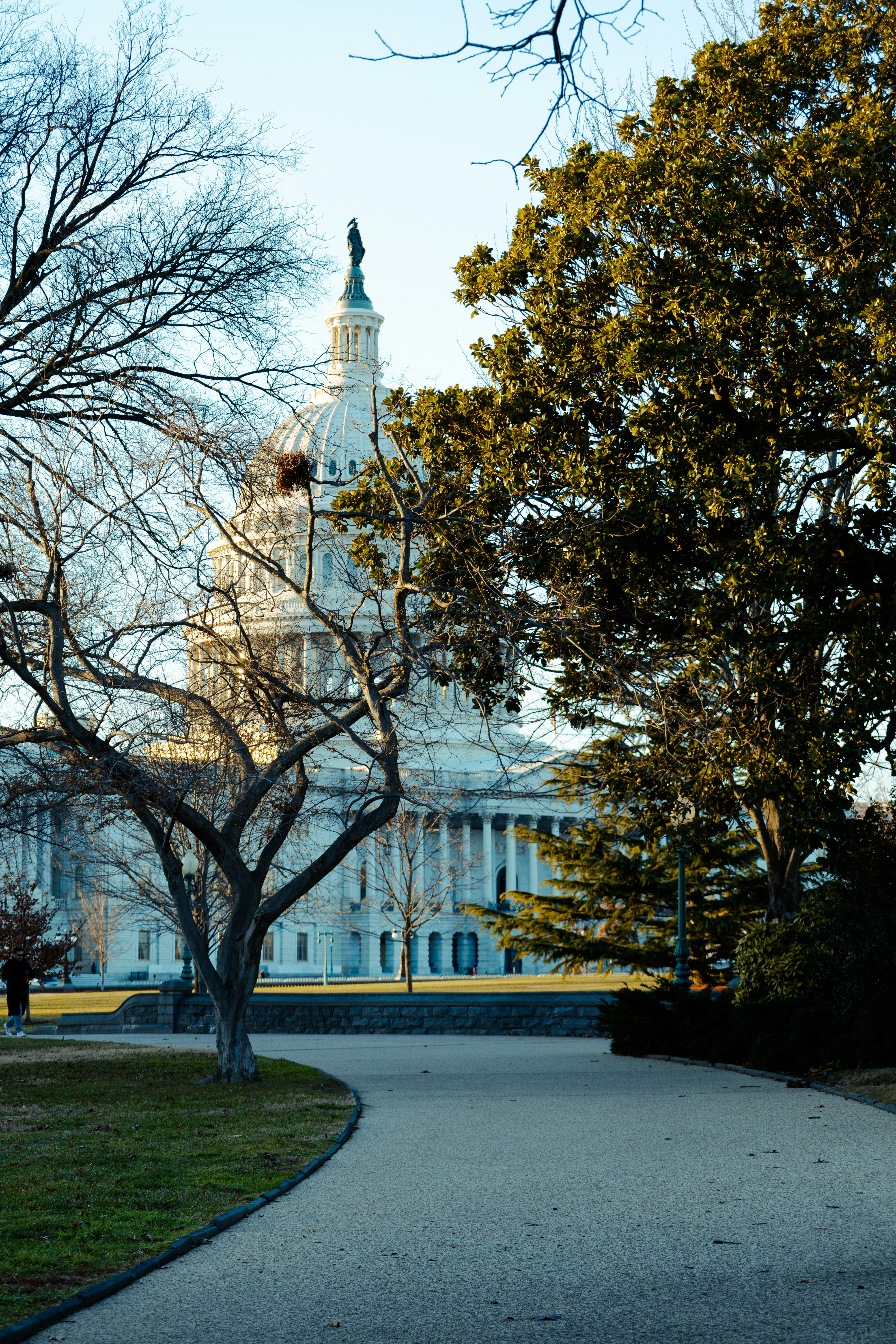 A large white building with a clock tower photo – Free Washington dc ...