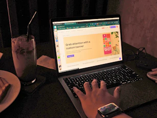 Close-up of a hand scrolling through a tablet showing special offer banners for biodata ebooks.