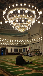 A sparkling clean mosque interior showing attention to detail in cleaning.