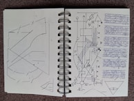 An open notebook filled with numerology calculations and notes.