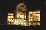 A beautifully designed main entrance canopy over a storefront.
