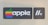 A retro computer badge featuring the Apple logo with a rainbow color scheme and the text 'apple IIe' in a distinct retro font. The background is a beige color indicating vintage hardware.
