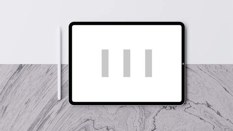 Team member troubleshooting software issues on a tablet device.