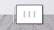 A digital tablet with a blank white screen displaying three vertical grey bars. A white stylus is positioned to the left of the tablet. The background is a textured grey and white surface with a subtle pattern.