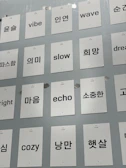 A collage of vocabulary flashcards and pronunciation tips shared by Gill Sir