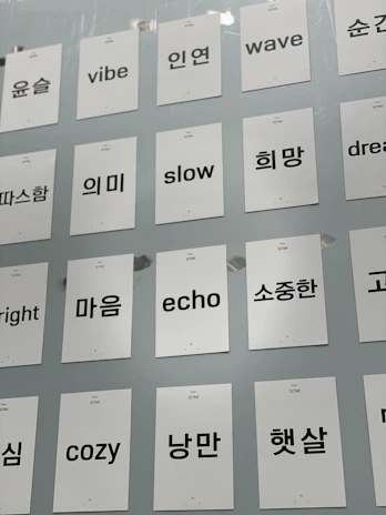 Visual of a vocabulary exercise featuring daily life conversation phrases in English.