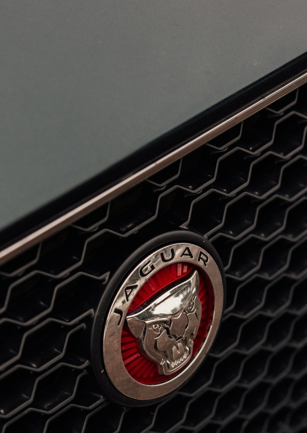 a close up of the emblem on a car