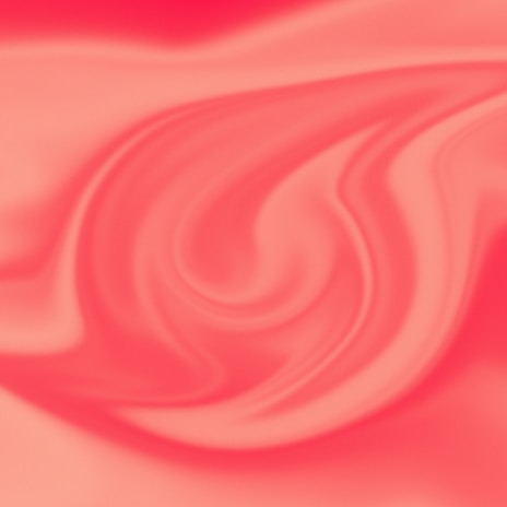 An elegant abstract heart formed by flowing energy waves in blush pink and soft gold tones.