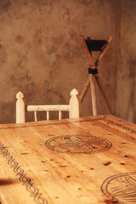 A rustic Majuli cane coffee table showcasing detailed craftsmanship