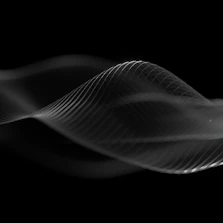 Abstract black waves softly undulating across the screen in slow motion.