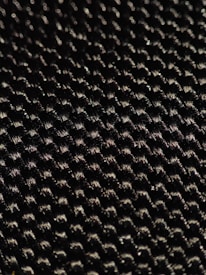 Close-up of fabric showing bioactive crystals embedded in the fibers.