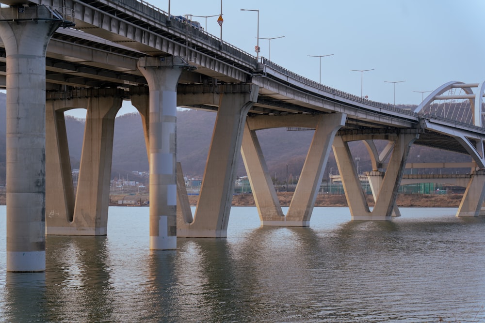 a large bridge over a body of water