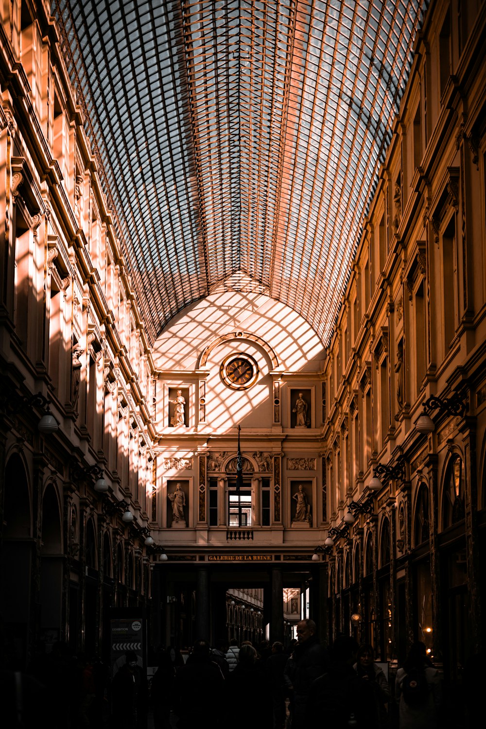 a building with a glass ceiling in the middle of it