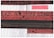 A textured artwork featuring horizontal bands with abstract patterns. The colors primarily range from deep reds to black, with speckled and splattered designs creating a dynamic visual effect. Handwritten text in red ink is visible at the top, mentioning 'TEXTILES 2A: PRINT & VIRTUAL VESSELS (projects) Thomas Kasterine', surrounded by numeric data sequences that appear to be part of an analytical or mathematical context.