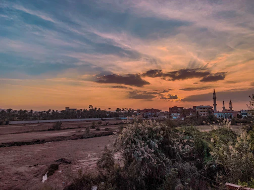 A peaceful sunset over a Yemeni town where Qurbani sacrifices are making a real difference.