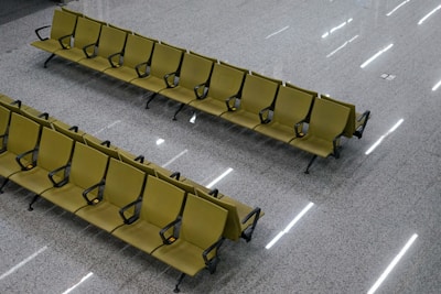 Bright waiting area with comfortable seating and natural lighting.