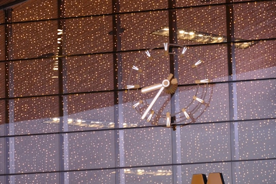 Bright image of a clock with fast-moving hands symbolizing quick service.