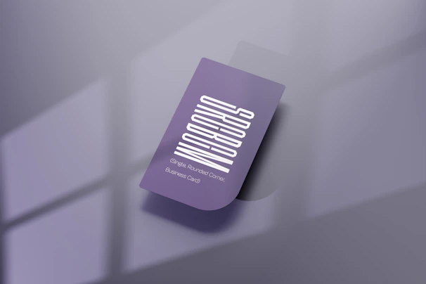 A sleek glassmorphism card glowing with purple and cyan neon accents, floating against a dark navy gradient background.