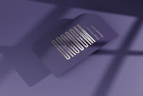 Close-up of a creative portfolio spread featuring bold magazine-style fonts and vibrant color accents.