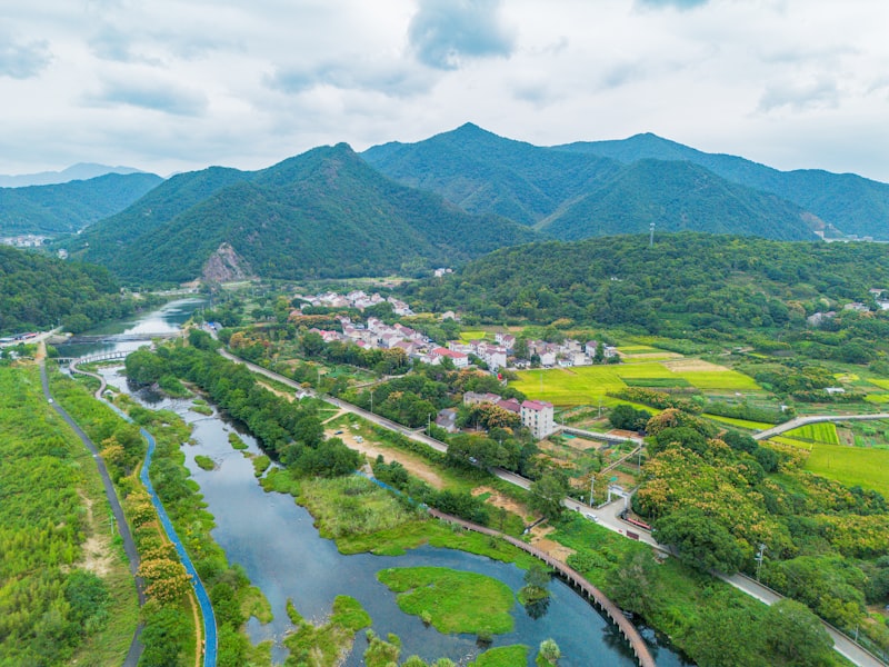 zhouzhuang water town canals stone bridges morning