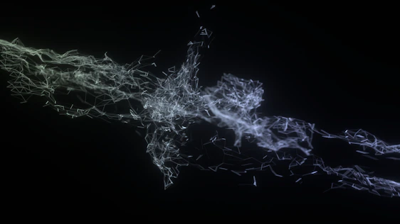 Minimalist abstract illustration of interconnected lines and data points symbolizing innovation and human connection.