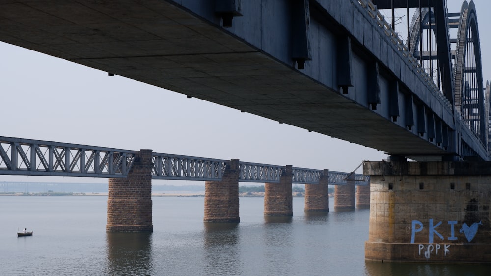 a large bridge over a large body of water