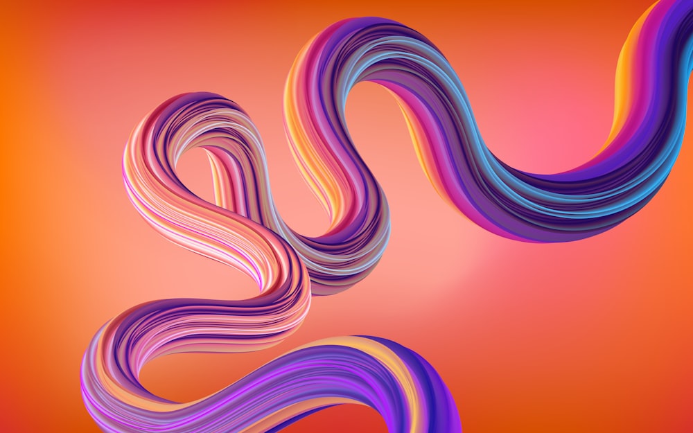 um fundo abstrato colorido com linhas onduladas